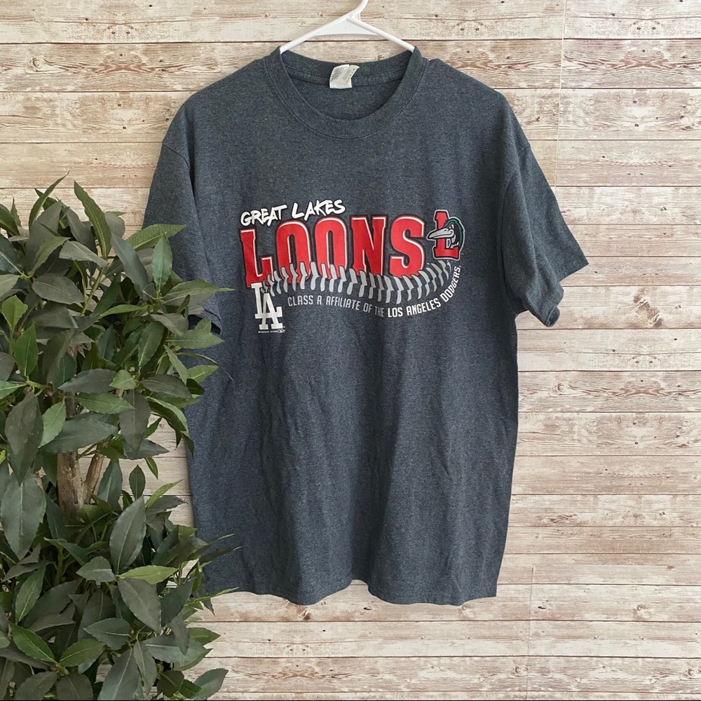 Great Lakes Loons LA Dodgers Minor League Shirt
